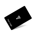 NFC blank card ntag215 PVC black inkjet matte custom printable RFID digital business card