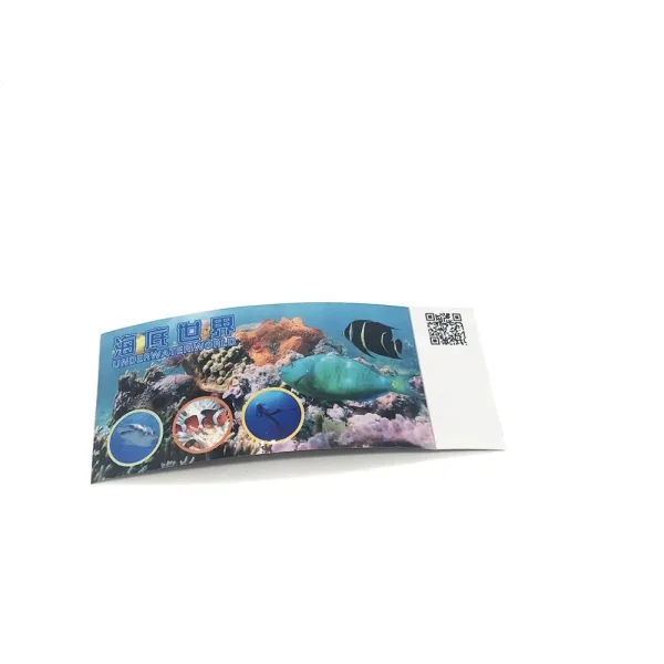 Custom Printing RFID Ticket For Underwater World Park