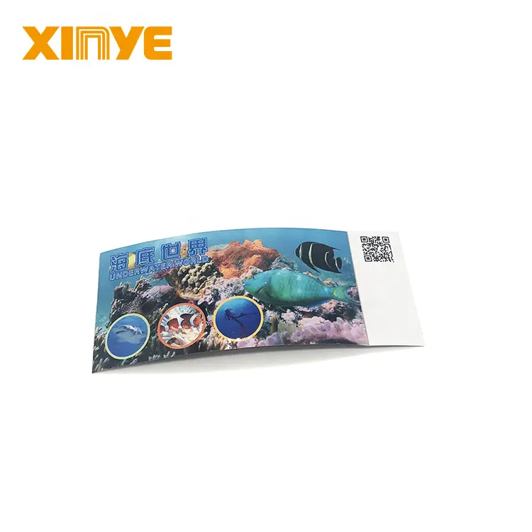 Custom Printing RFID Ticket For Underwater World Park