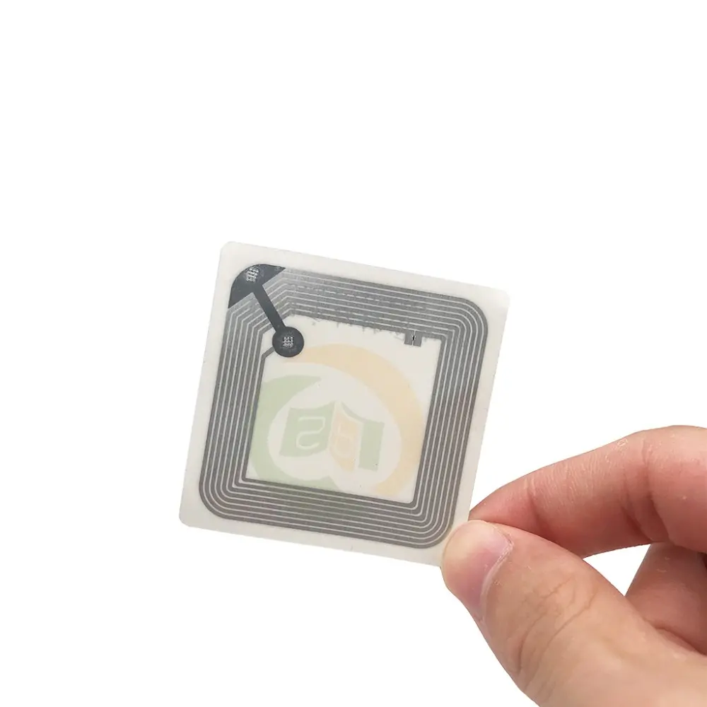 15693 ICODE SLIX RFID HF White Library Sticker