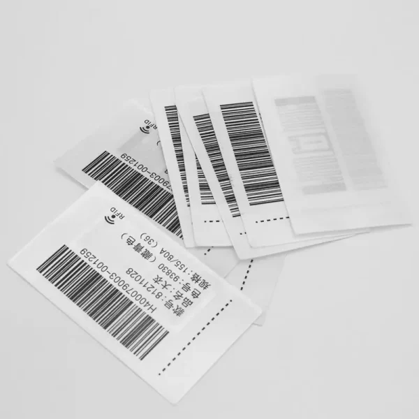 Asset tracking UHF 860-960MHZ textile washing label satin sewing tag