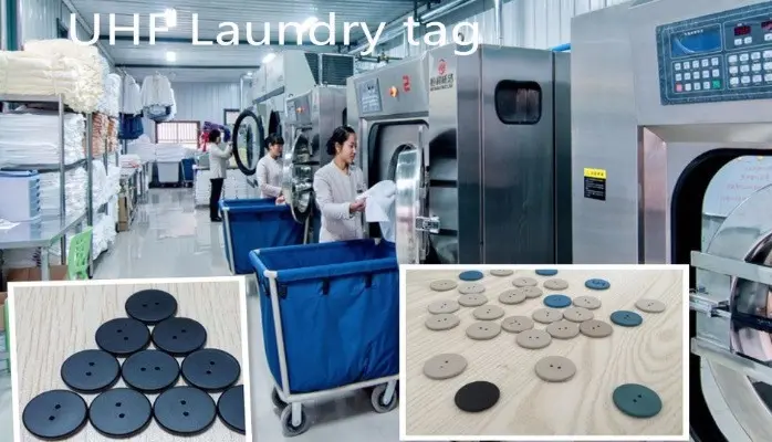 RFID 860-960MHz PPS Waterproof RFID Laundry Tag