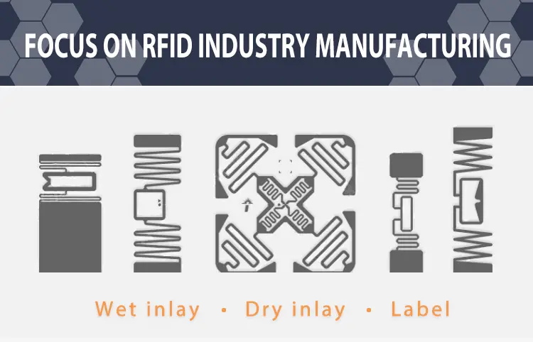 Inlay rfid uhf 860mhz-960mhz rfid inlay sticker